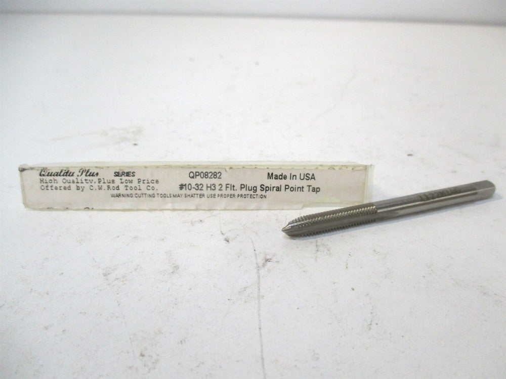 C. W. Rod Tool Co. (QP08282) #10-32 H3 2-Flute HSS Plug Spiral Point Tap 