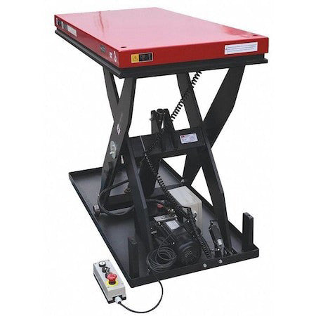 Dayton 60Nh55 Scissor Lift Table,2000 Lb Load Capacity