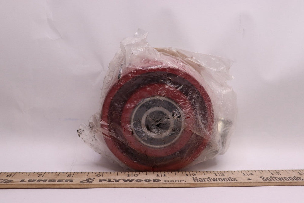 Iron Tread Wheel Red 1000 lbs. Load Rating 4" Diameter 4DU77
