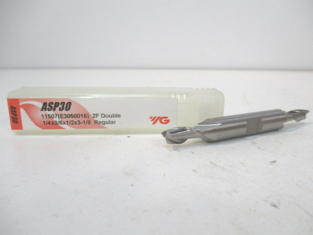YG-1 (11507) 1/4" x 3/8" x 1/2" x 3-1/8" OAL Powdered Metal DE 2-Flute End Mill