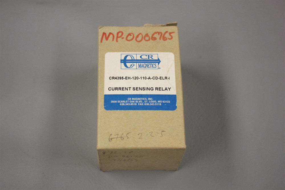 NEW CR MAGNETICS CURR SENSING RELAY CR4395-EH-120-110-A-CD-ELR-I