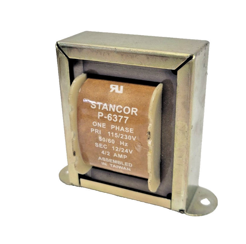 STANCOR P-6377 POWER TRANSFORMER, ONE PHASE, 115/230 V, 50/60 HZ, 4/2 AMP