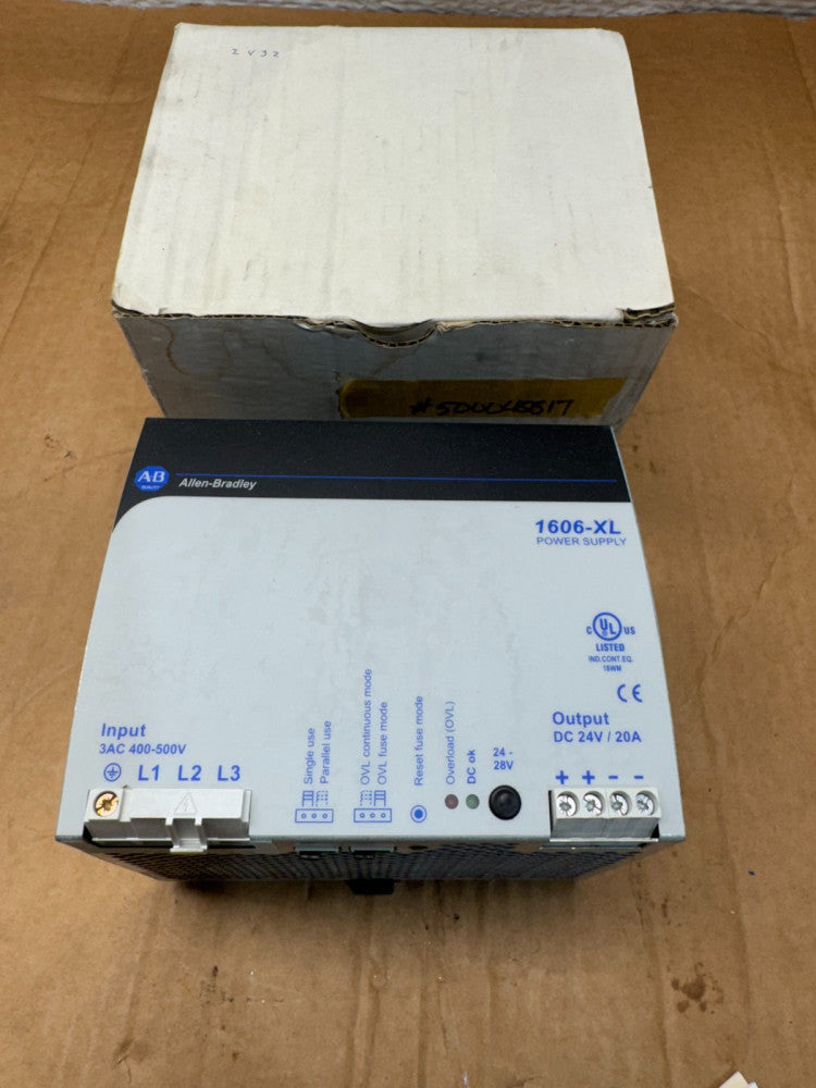 NEW IN BOX ALLEN-BRADLEY DC POWER SUPPLY 1606-XL480E-3W SERIES B