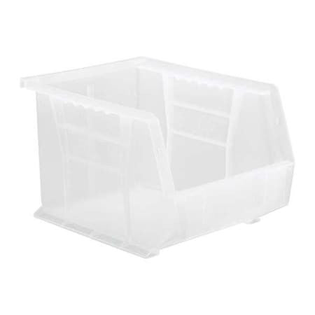 Quantum Storage Systems Qus239cl Hang & Stack Storage Bin, Polypropylene,