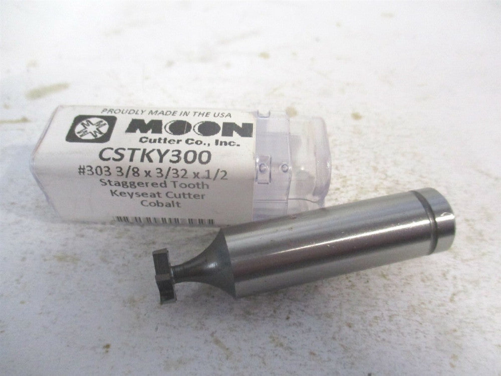 (CSTKY300) 3/8" x 3/32" x 1/2" x 2.0938" Staggered-Tooth Woodruff Keyseat Cutter
