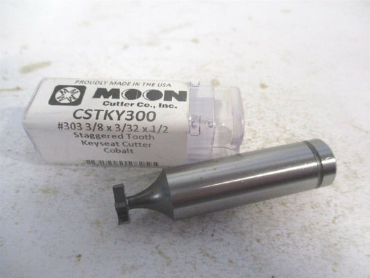 (CSTKY300) 3/8" x 3/32" x 1/2" x 2.0938" Staggered-Tooth Woodruff Keyseat Cutter