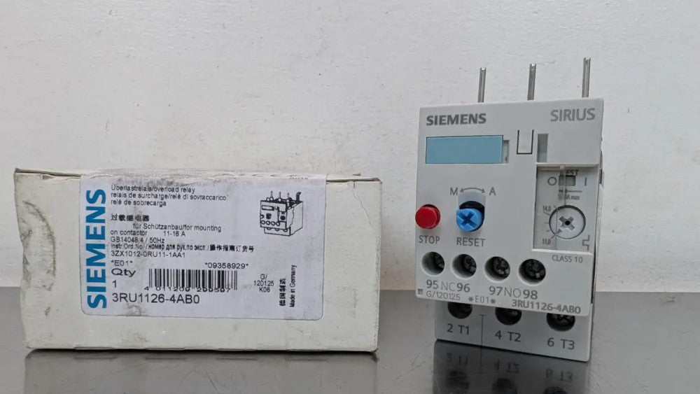 Siemens 3RU1126-4AB0 Overload Relay 11-16A