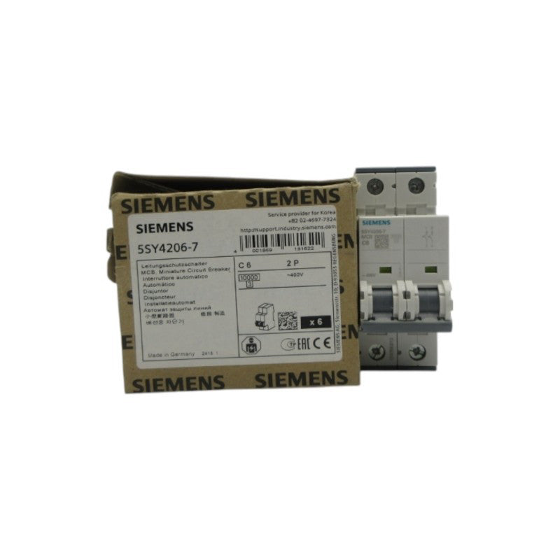 SIEMENS 5SY4206-7 400V 6A (PKG OF 6) NSMP