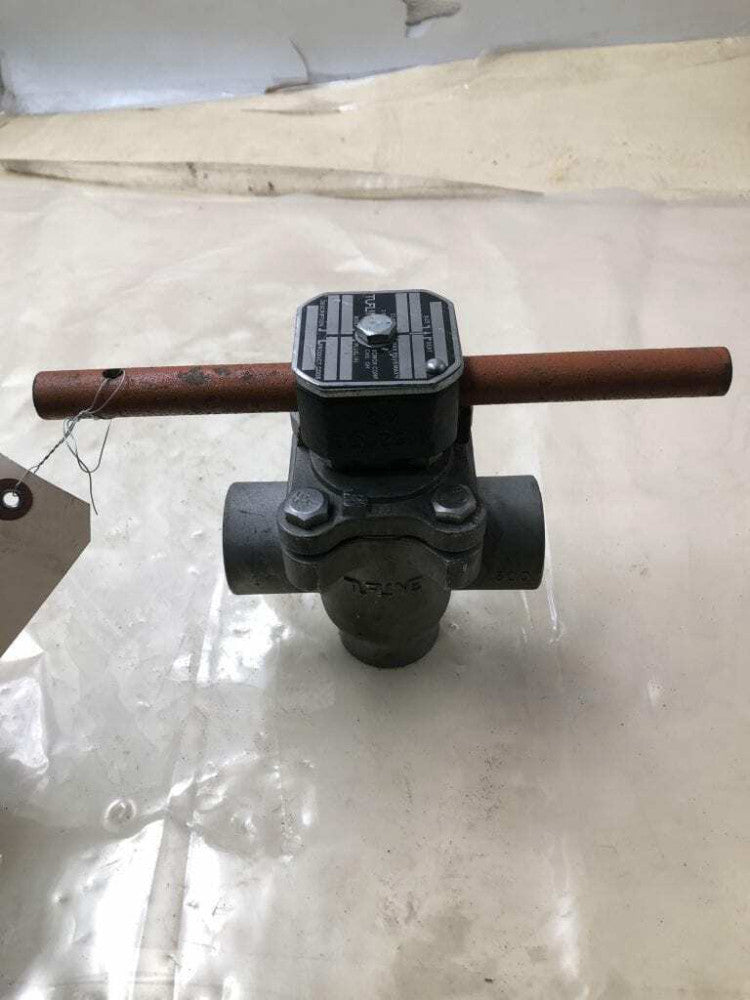 Tufline 0336A 316 Stainless Steel Manual 1" 3 Way Plug Valve 400PSI @ 400°F