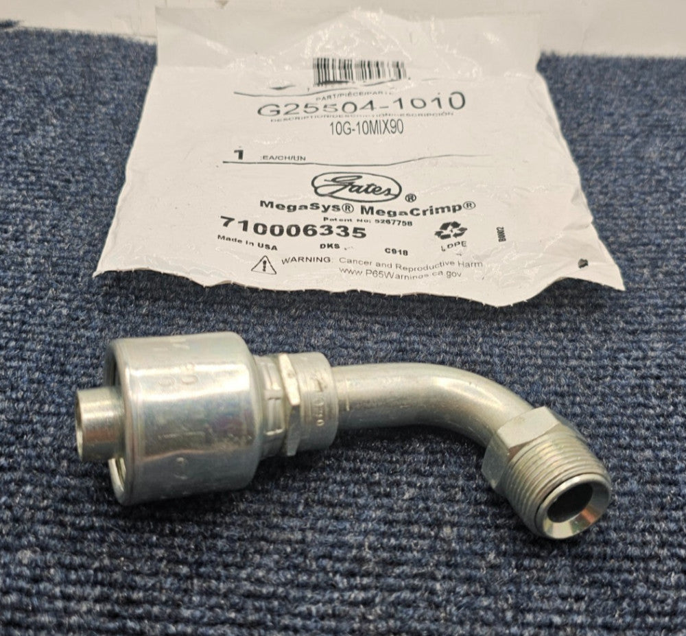 Gates 10G-10MIX90 / G25504-1010: Hydraulic Fitting Mega Crimp