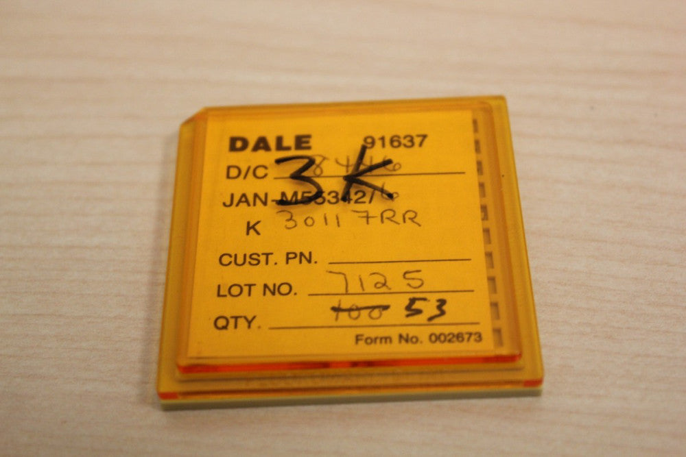 53 New Vishay/Dale Mil Spec Chip Resistors JAN M55342 3K