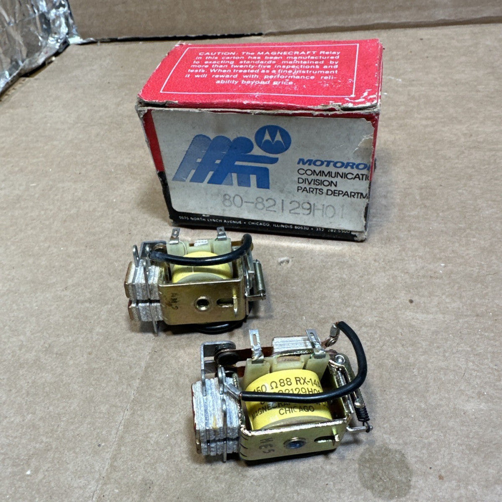 Lot Of 2 New Magnecraft Motorola Relays 80C82129H01 80-82129H01 
