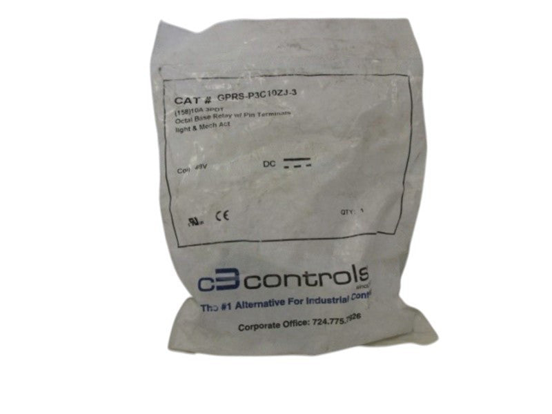 C3CONTROLS GPRS-P3C10ZJ-3 OCTAL BASE RELAY NSMP