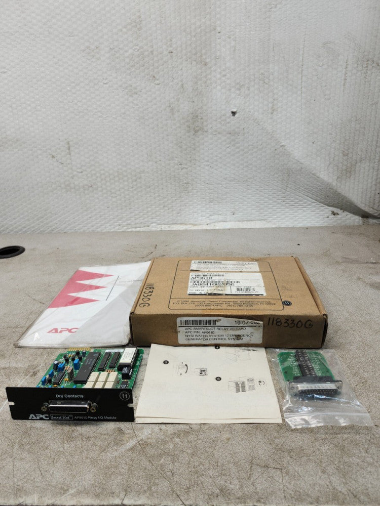 NEW IN BOX APC SMARTSLOT RELAY I/O CARD AP9610