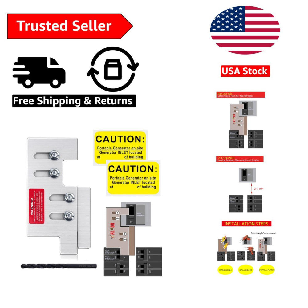Generator Interlock Kit for Eaton & Cutler Hammer 150/200 Amp - Safe Power So...