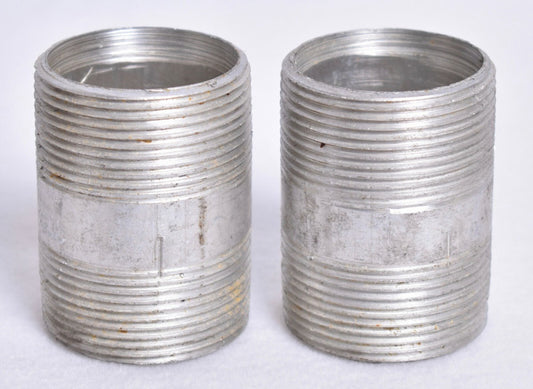2 Count Robroy 1-1/2" x 2-1/2" Rigid Aluminum Conduit Nipples  ALUNIP1-1/2X2-1/2