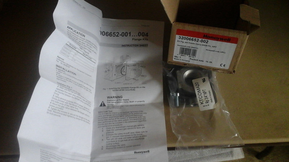 Honeywell GENUINE OEM 32006652-002 Flange kit for 3/4 in. NPT valves