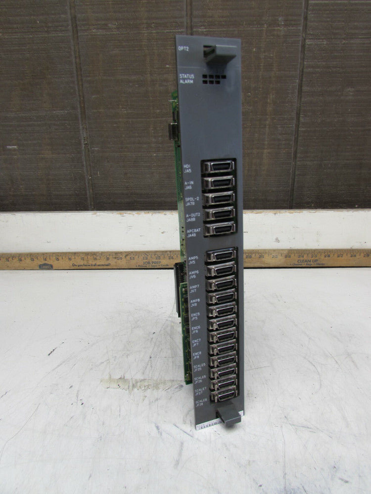 FANUC OPT2 PCB A16B-2202-0401/06A w/DAUGHTER BOARD XLNT USED TAKEOUT M/O