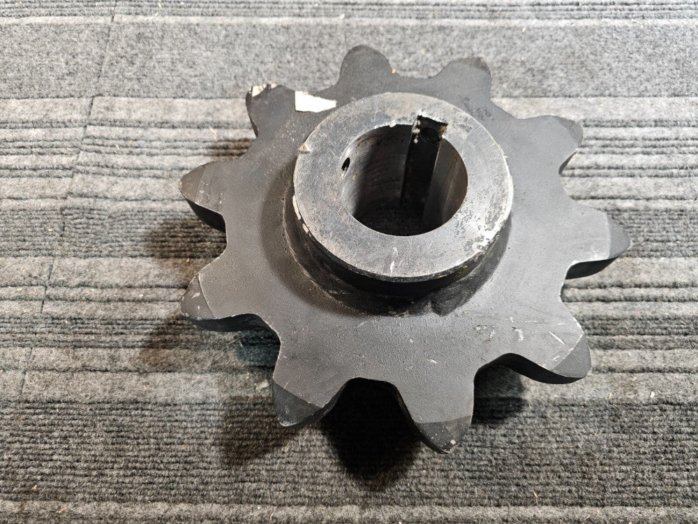 Martin 1030 10H Sprocket 10 Teeth Dual Hub Steel 1030 Chain, Black