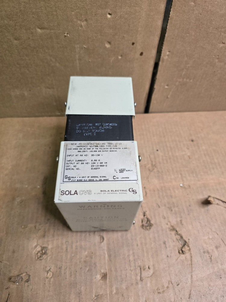 SOLA  23-13-060-2 CONSTANT VOLTAGE TRANSFORMER, NICE USED TAKEOUT ! MAKE OFFER!