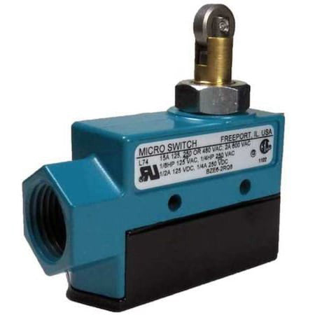Honeywell Bze6-2Rq8 Limit Switch, Plunger, Roller, 1Nc/1No, 15A At 600V Ac,