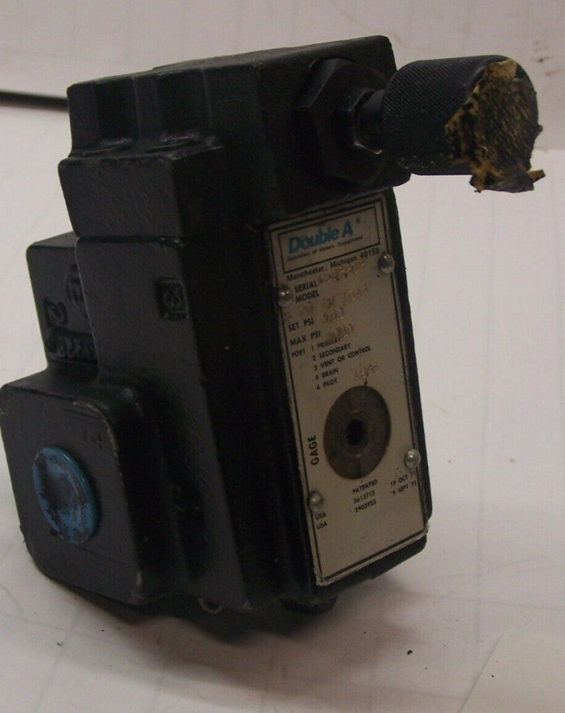 DOUBLE A HYDRAULIC VALVE 1000Psi 6 PORT  B-06-1M10A4