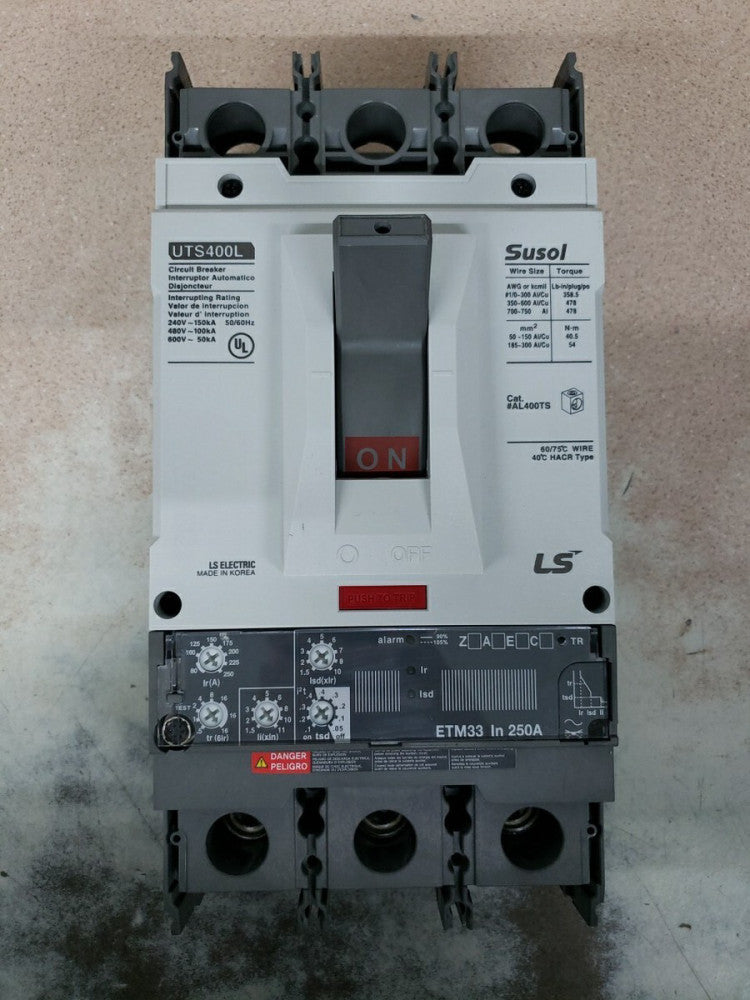 New Take Out! Susol Electric UTS400L 3 Pole Circuit Breaker (250A)
