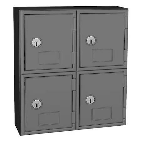 United Visual Products Uvq1050 Cell Phone Locker, 12 In W, 4 In D, 13 1/2 In H,