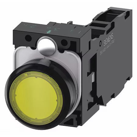 Siemens 3Su1103-0Ab30-1Fa0 Illuminated Push Button,Yellow,22Mm,Led