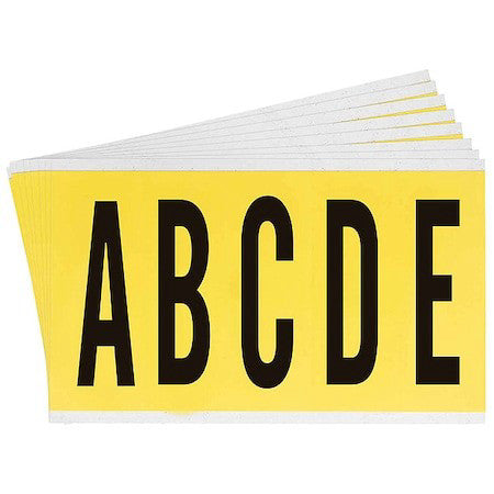 Brady 3460-Ltr Kit Carded Letters,A Thru Z,5 In. H,Pk25