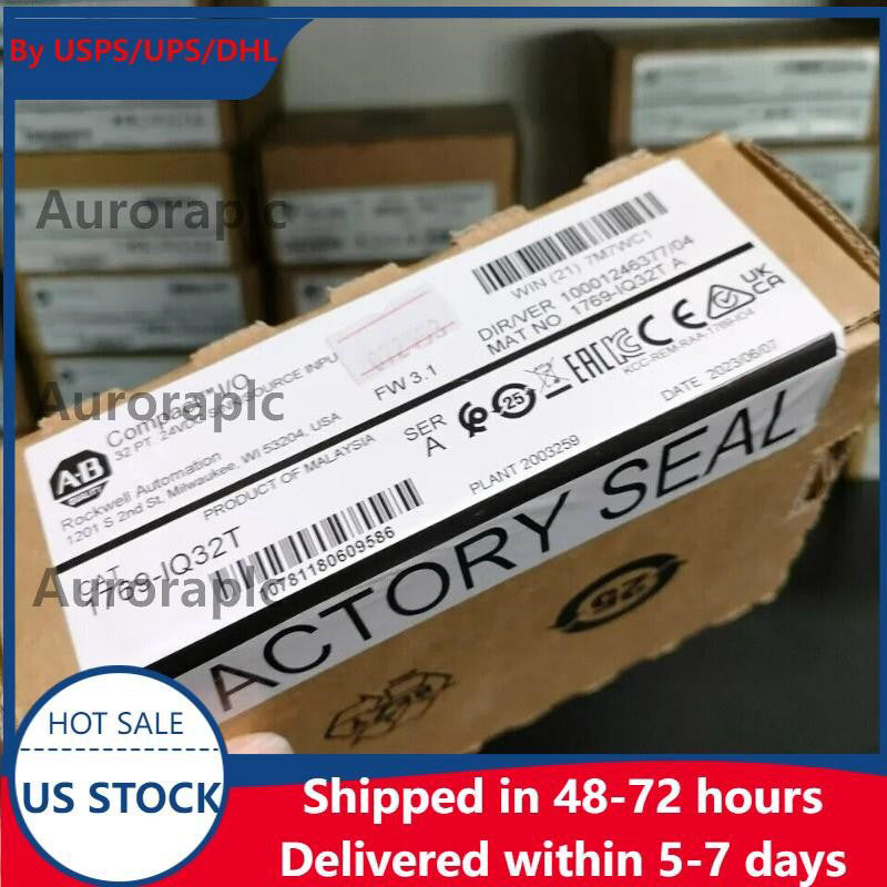 New AB 1769-IQ32T Compact I/O 32Pt 24VDC Input Module 1769IQ32T US Free Tax