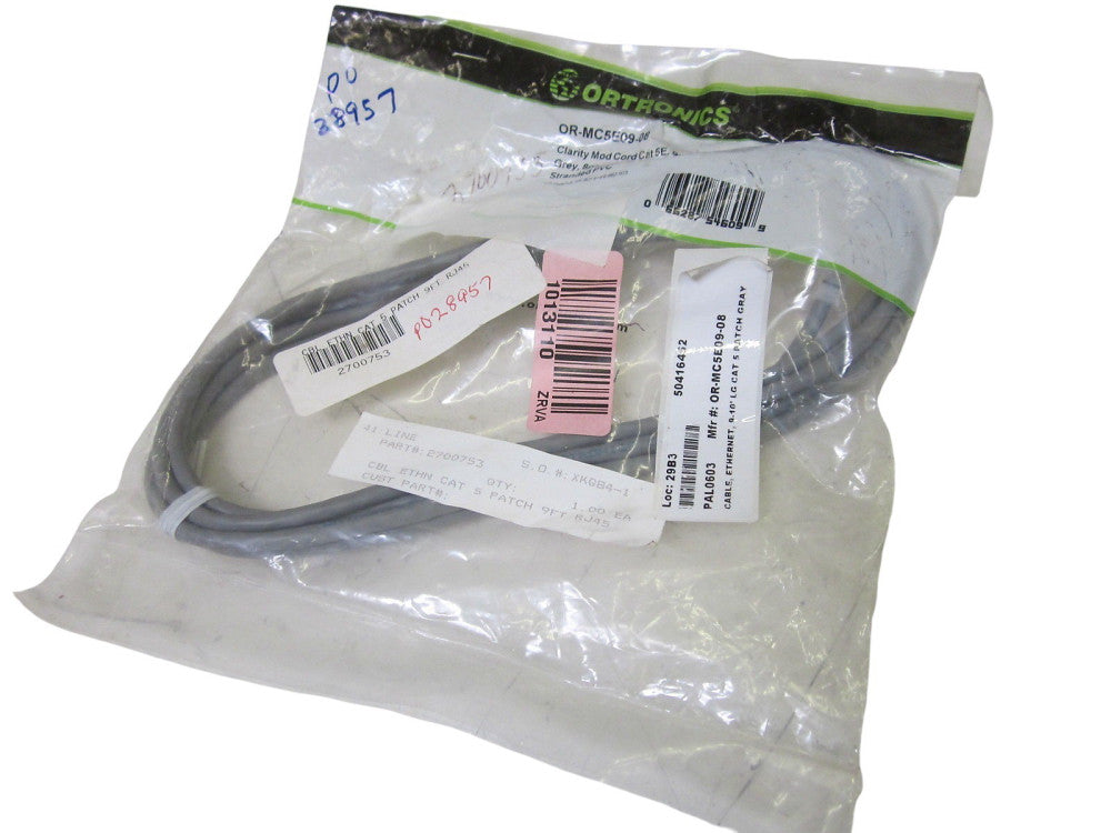 ORTRONICS OR-MC5E09-08 CLARITY MOD CORD CAT 5E, 9FT (OPENED)NSMP