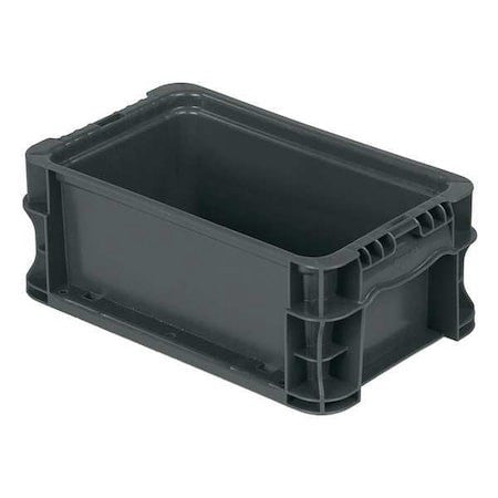 Orbis Nso1207-5 Gray Straight Wall Storage Container, 0.7 Gal, 12 In L, 7-3/8