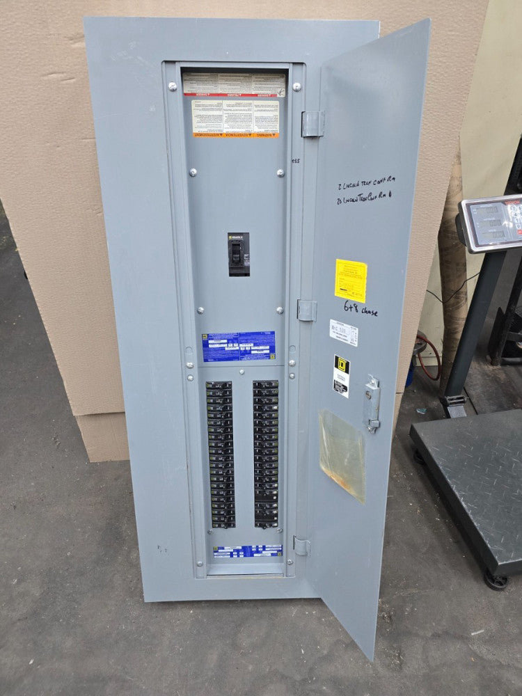 Square D 200 Amp Main Breaker Panelboard 240 VAC 3 Phase 4 Wire NQOD442L225CU