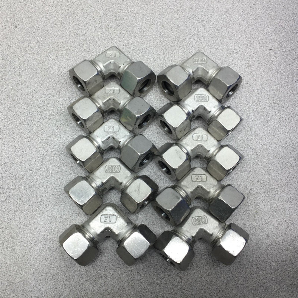 NEW NO BOX (LOT OF 10) M15 X M15 90 DEG ELBOW TUBE CONNECTOR 71VU-15L