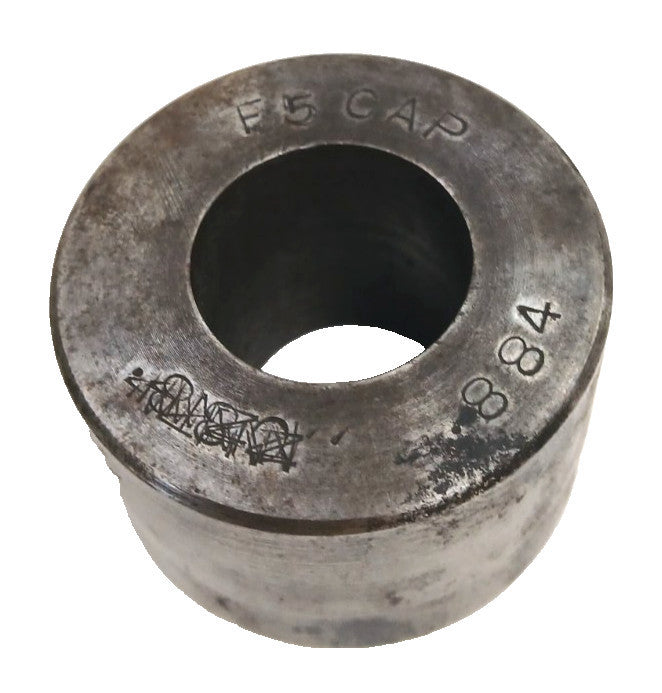 IRONWORKER ROUND PUNCH PRESS DIE F 5 884 ID 7/8" OD 1-7/8" HEAD HEIGHT 1-1/4"