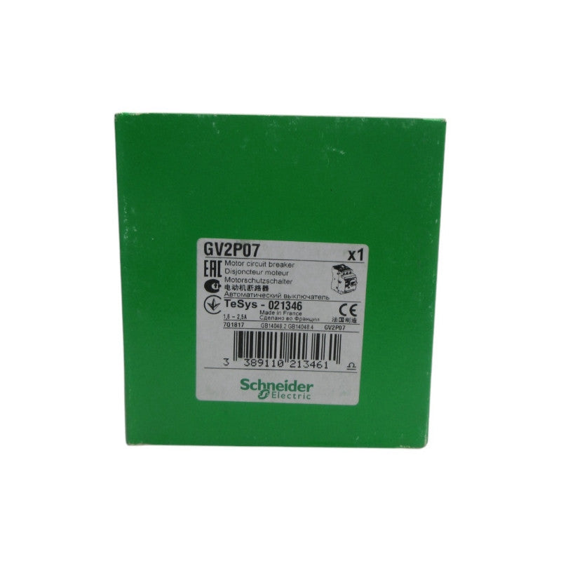 SCHNEIDER ELECTRIC GV2P07 1.6-2.5A NSFS