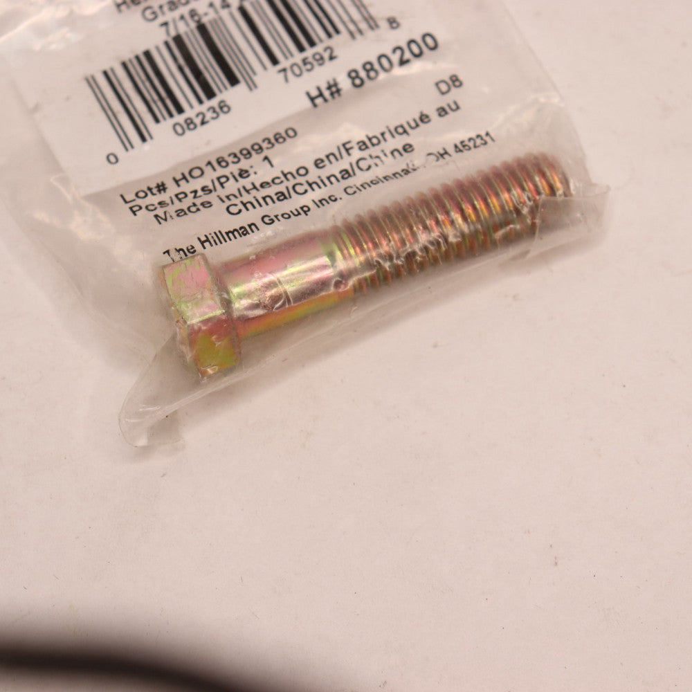 Hillman Hex Cap Screw Grade 8 USS 7/16-14 x 2" 880200