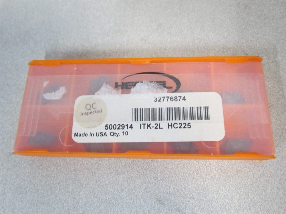 (5002914) ITK2L HC225 0.60-1.75 mm & 14-44 TPI Carbide Threading Insert - Qty 10
