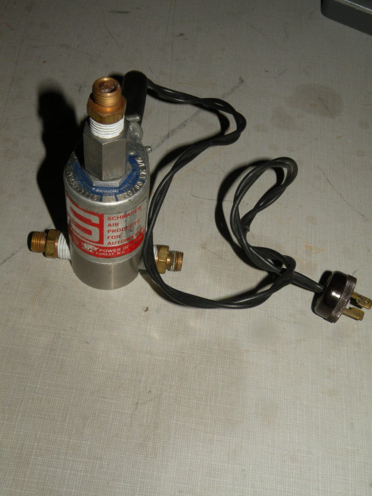 Schrader Scovill Valve 20433-1115 1/16" Ports 120VAC