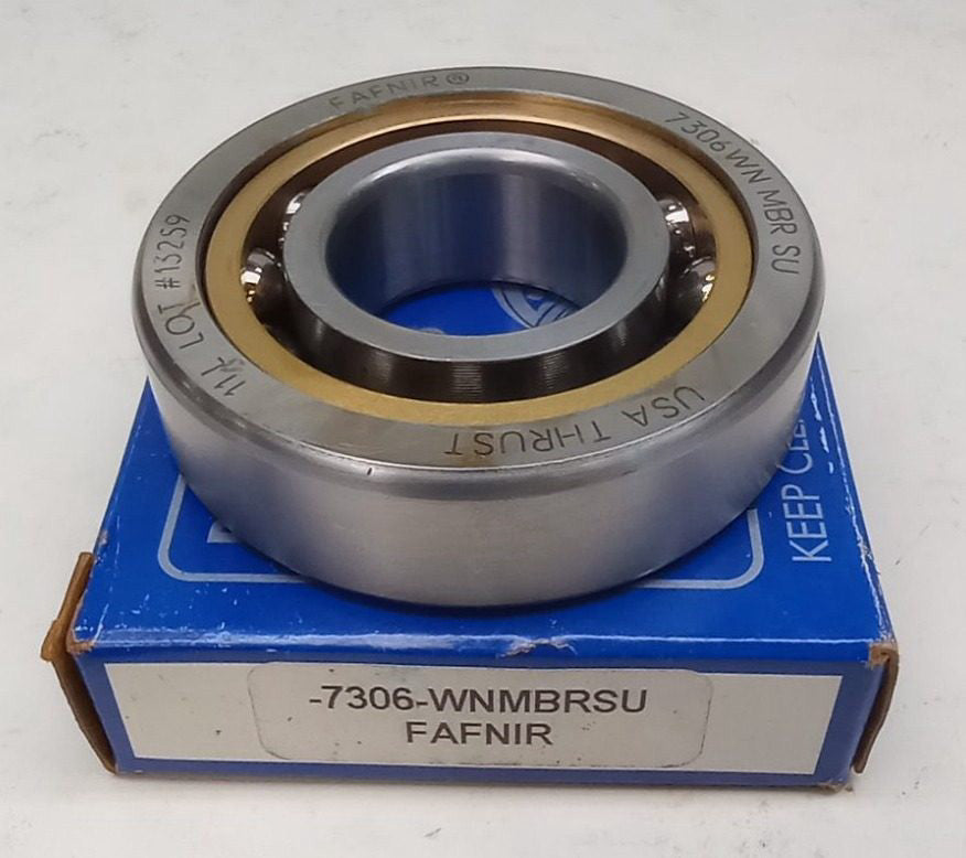 Fafnir 7306-WNMBRSU Angular Contact Ball Bearing 30X72X0.7480in 7306WNMBRSU
