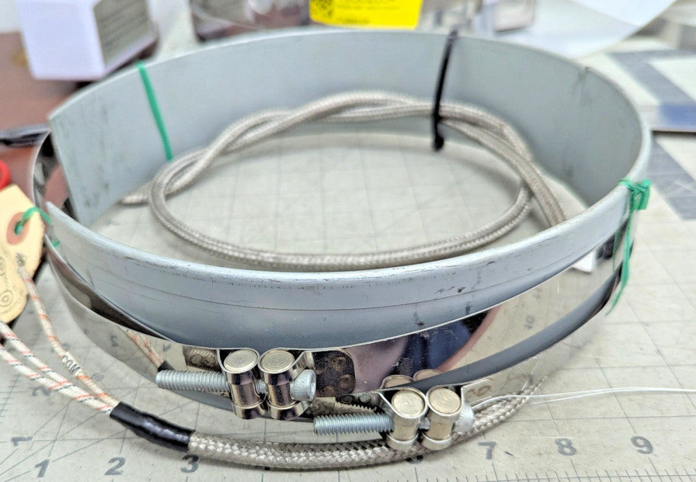 10” x 2 ½” Mica Twin Band Heater 1700W 230/460V 10360604 Tempco Uniloy [B5B1]