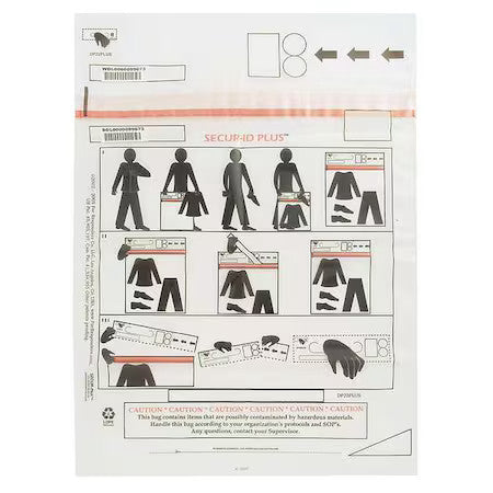 Secur-Id Dp22plus Decon Property Bag,22 X 24 In,Pk250