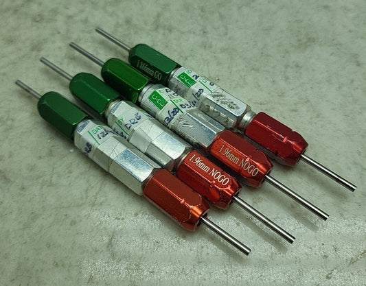 4 Pack Meyer 1.866mm Go & 1.96mm NoGo Pin Gauge X Tolerance *USED See Pictures 
