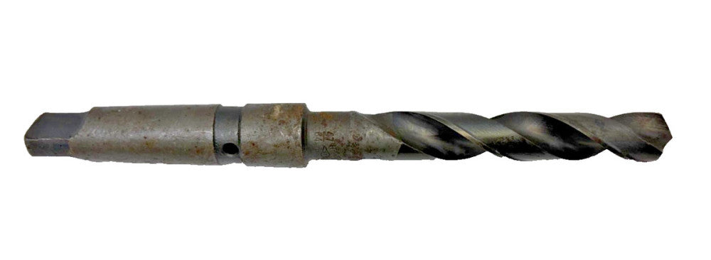 CLE-FORGE 47/64" #4 TAPERED SHANK DRILL BIT SPIRAL 2 FLUTE OAL 9-1/4"