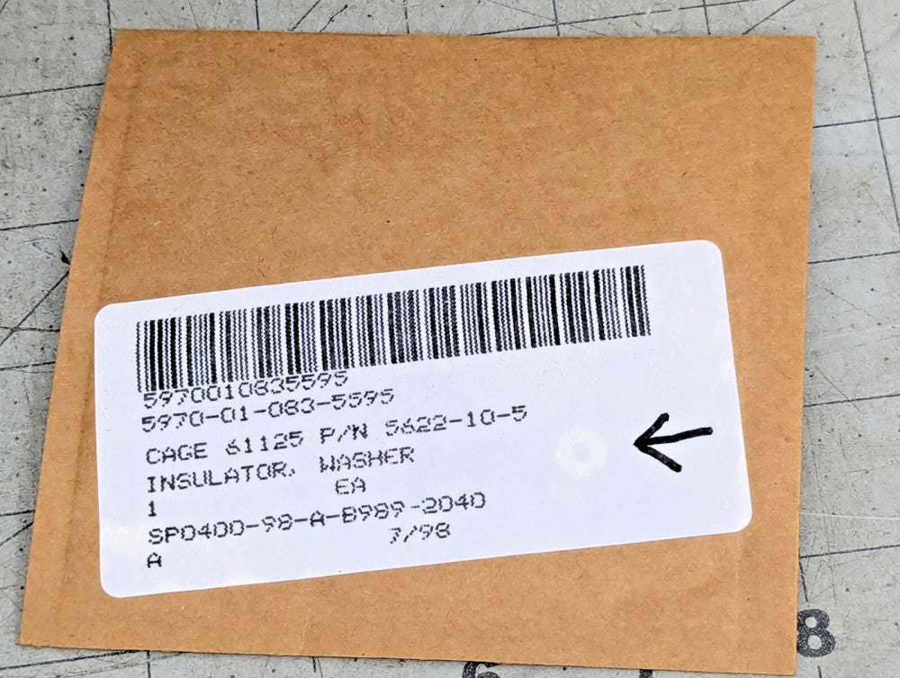 (100) Screw Size 4 Mylar Flat Washer 0.127 ID+/-.005 x 0.310 OD+/-.01 [B6S3]