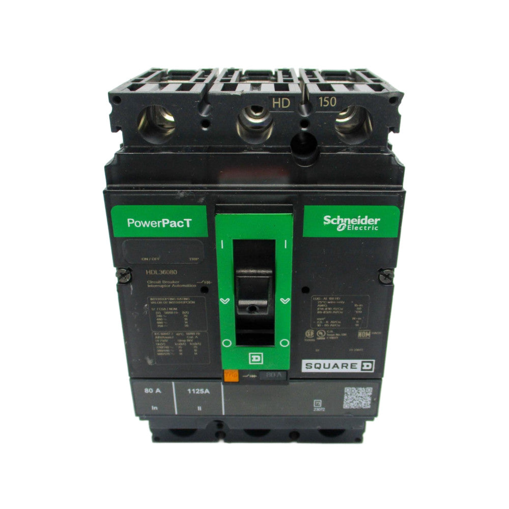 SQUARE D HDL36080 600V 80A (GREEN) NSNP