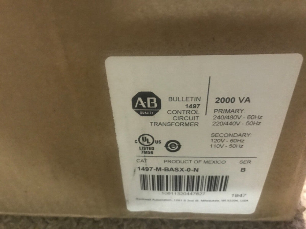 NEW AB ALLEN BRADLEY 1497-M-BASX-0-N / 1497MBASX0N  TRANSFORMER