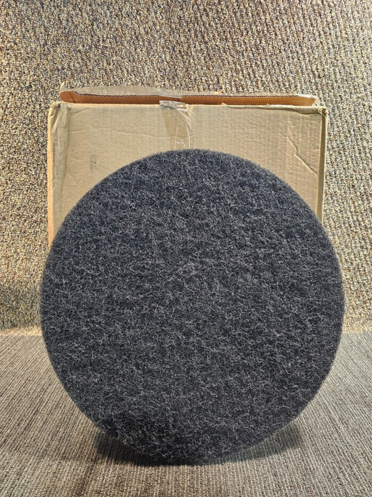 (QTY 5) Handy-Klenz 09380023 20" 508mm Black Stripping Floor Pad Round