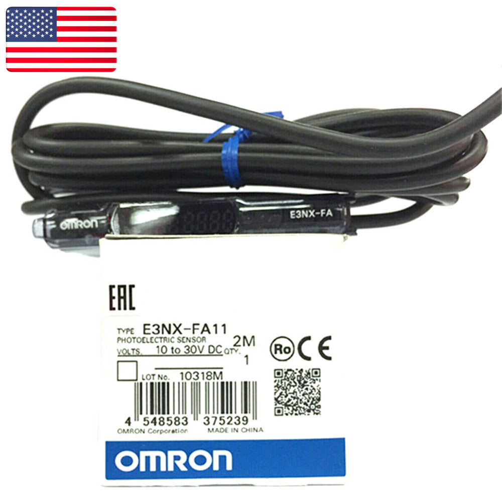 New In Box OMRON E3NX-FA11 Photoelectric Sensor - US Stock